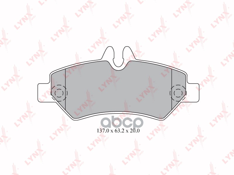 Колодки тормозные задние подходит для MB Sprinter 1.8-3.5 06, VW Crafter 2.0D-2.5D 06 BD-5342 LYNXauto арт. BD-5342