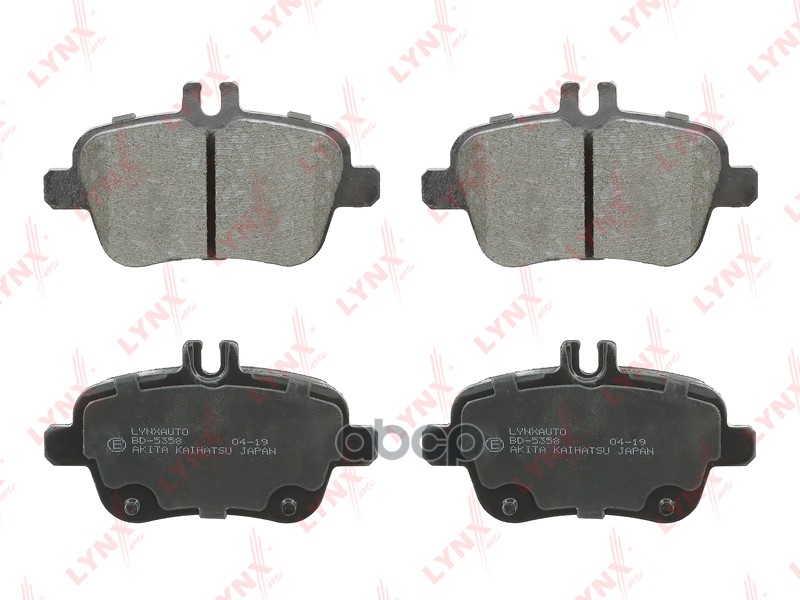 Колодки тормозные задние MERCEDES-BENZ A(W176) 12> / B(W246) 11> / CLA(C117) 13> / GLA(X156) 13> LYNXauto арт. bd-5358