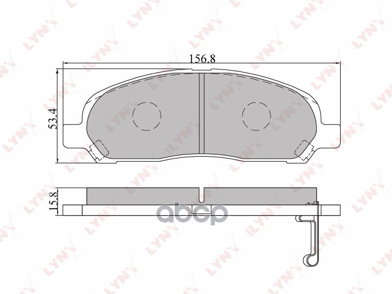 Колодки тормозные передние MITSUBISHI Rvr 97-02/Chariot/Grandis >02 LYNXauto арт. bd-5510
