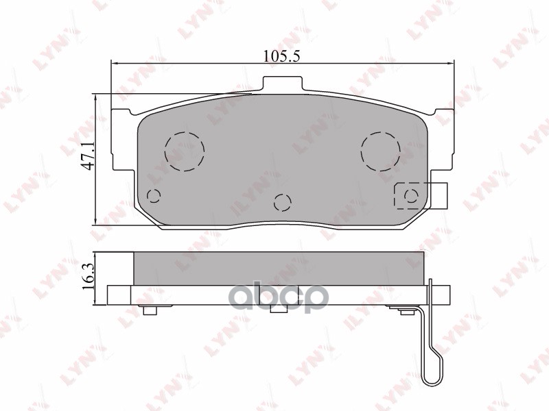 Колодки тормозные задние INFINITI G20  NISSAN Almera (N15/16)/Maxima QX(A32/33)/Sunny(N14) LYNXauto арт. bd-5702