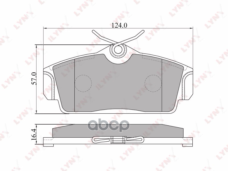 Колодки тормозные передние подходит для NISSAN Almera(N16) 00-06/Primera(P11) 98-01 BD-5713 LYNXauto арт. BD-5713