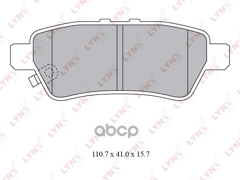 Колодки тормозные задние подходит для NISSAN Pathfinder(R51) 2.5D-4.0 05 / Navara(D40) 2.5D-3.0D 05 BD-5741 LYNXauto арт. BD-...