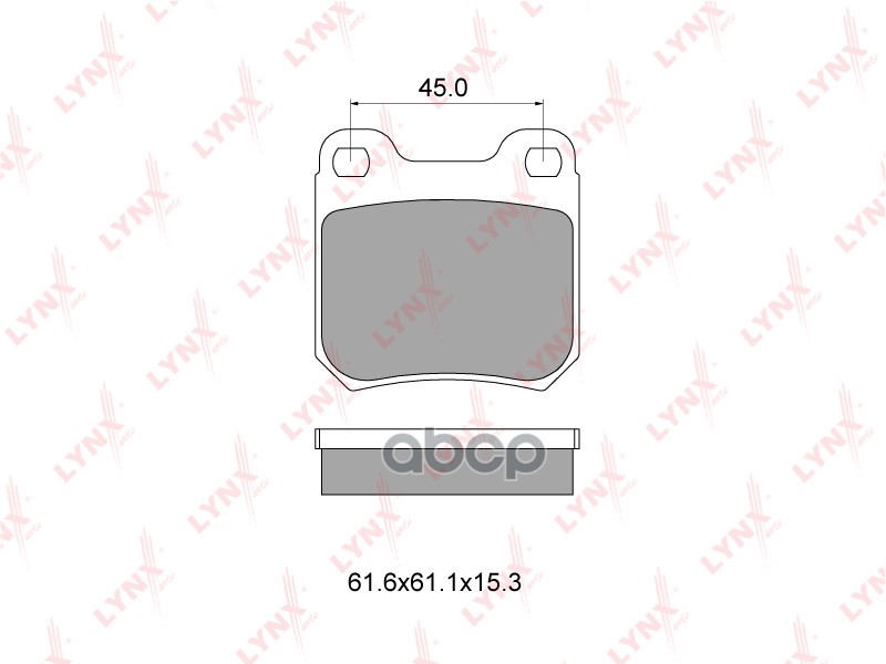 Колодки тормозные задние подходит для OPEL Omega A-B/Vectra B 02, SAAB 900 96-98/9-3 98-02 BD-5902 LYNXauto арт. BD-5902