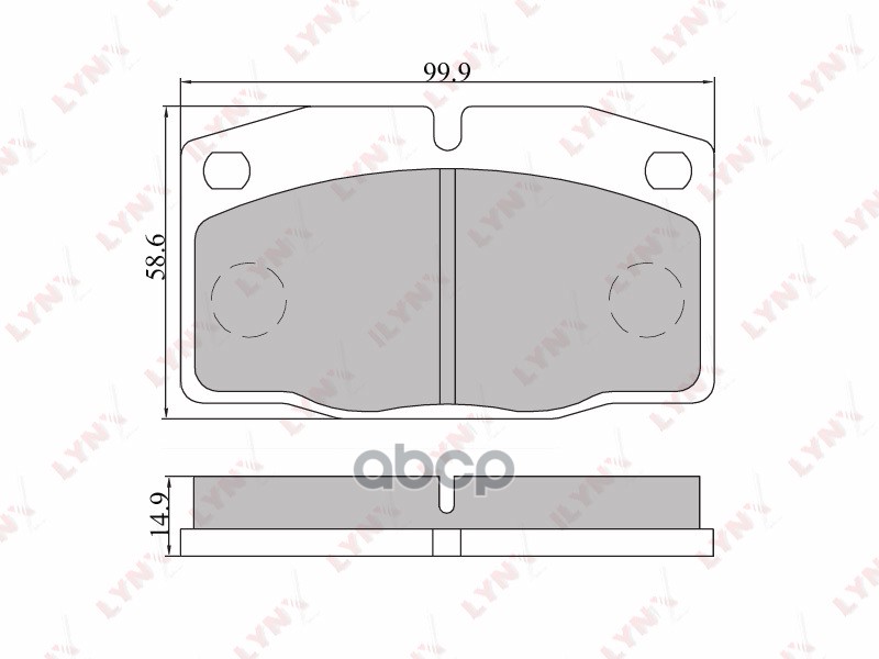 Колодки тормозные передние DAEWOO Nexia(GM) 1.5 8V >01  OPEL Corsa A(DEL) >93/Kadett >92/Vectra A(DE LYNXauto арт. bd-5905