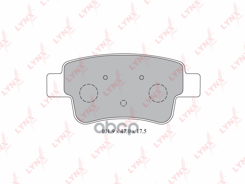 Колодки тормозные задние OPEL Corsa D 06> LYNXauto арт. bd-5917