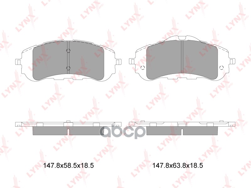 Колодки Тормозные Дисковые | Перед | LYNXauto арт. BD6114