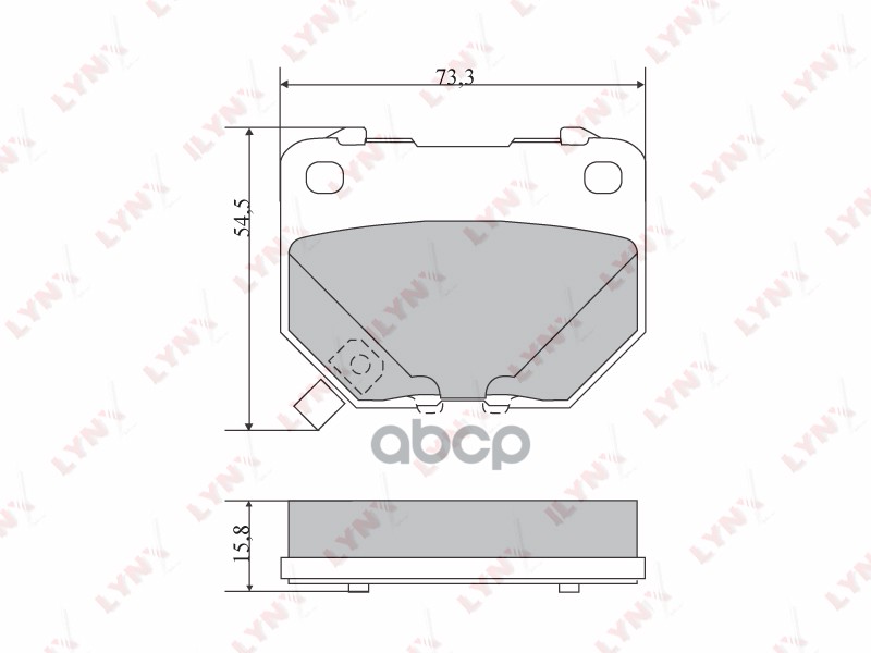 Колодки тормозные задние SUBARU Impreza(GC/GD) 2.0-2.5 95> LYNXauto арт. bd-7108