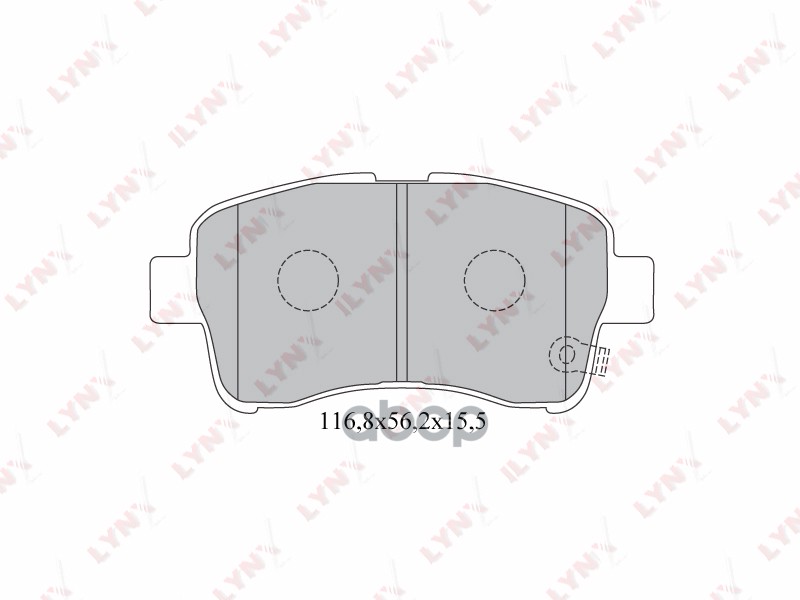 Колодки тормозные передние SUZUKI Liana 1.3-1.6 02 LYNXauto арт. bd-7308