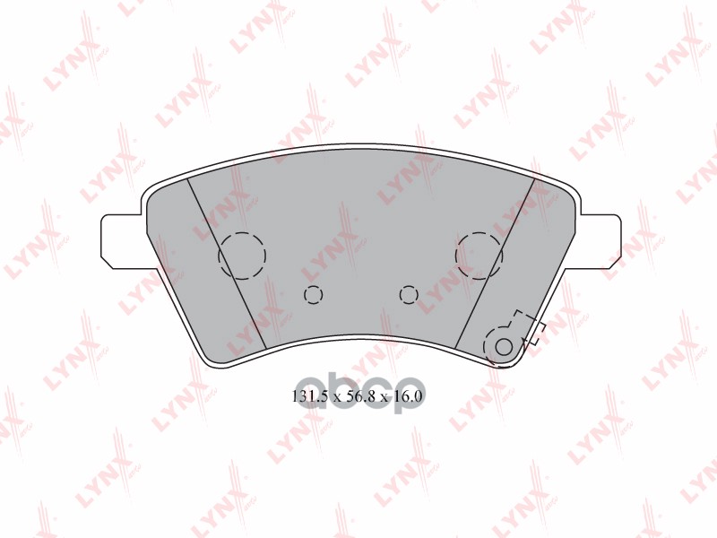 Колодки тормозные передние SUZUKI SX4 1.5  1.6 06/06-> Front LYNXauto арт. bd-7313