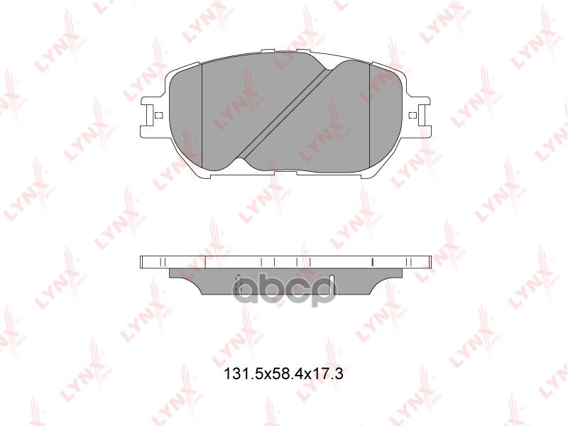 Колодки тормозные передние TOYOTA Camry(V30) 2.4-3.0 01> LYNXauto арт. bd-7522