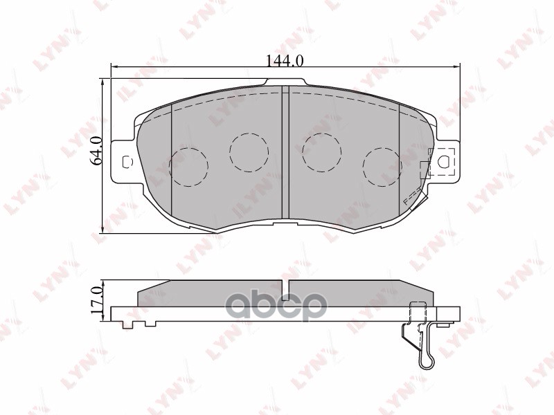 Колодки тормозные передние LEXUS GS300 93-05/IS200/300 99-05/SC430 01>  TOYOTA Supra 93-98 LYNXauto арт. bd-7524