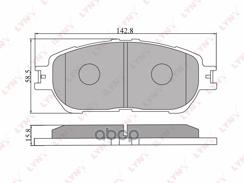 Колодки тормозные передние подходит для TOYOTA Caldina(ST246W) 2.0 4WD 02-07/Estima 03-06/Windom 3.0 01-06  BD-7537 LYNXauto ...