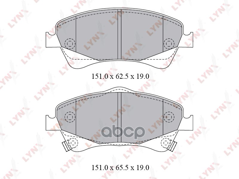 Колодки Тормозные Дисковые | Перед | LYNXauto арт. BD7598