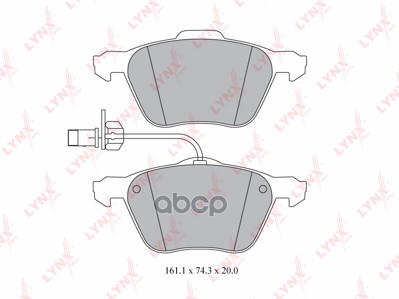 Колодки тормозные передние подходит для VW Sharan 1.8T-2.8 95-10 / Transporter 4 1.9D-2.8 90-03, FORD Galaxy 2.8 00-06, SEAT ...
