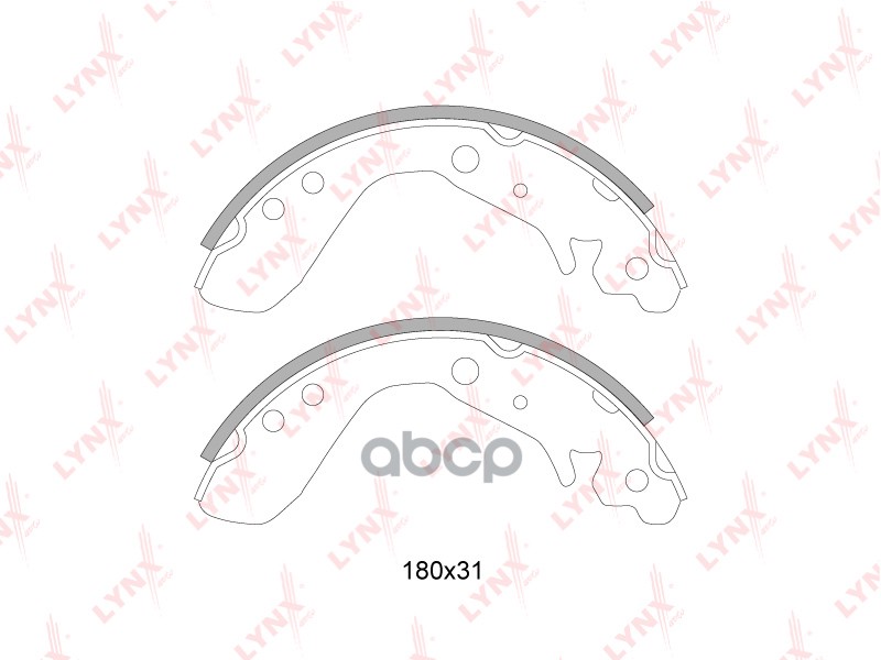 Колодки тормозные задние HONDA Jazz 1.2-1.4 02-08 LYNXauto арт. bs-3404