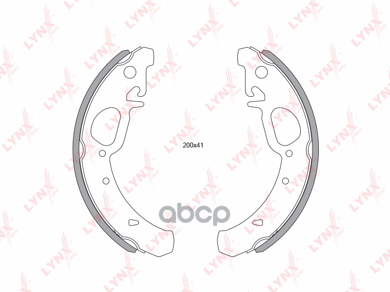 Колодки тормозные задние LADA Granta 1.6 10> / Priora 1.6-1.8 07-19 / Kalina I-II 1.4-1.6 04>   Dats LYNXauto арт. bs-4603