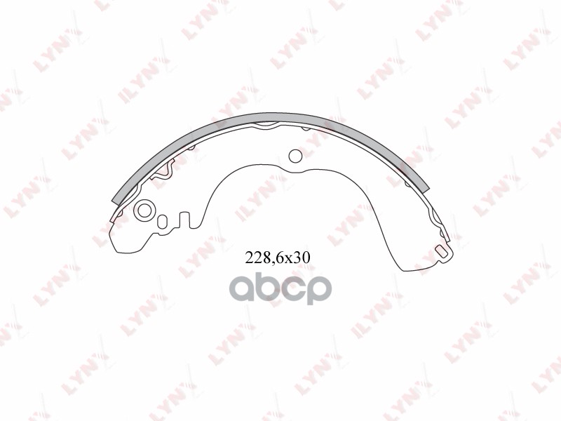 Колодки тормозные задние MITSUBISHI Outlander/Airtrek I 2.0-2.4 03-06 / Grandis 2.0D-2.4 04> / Pajer LYNXauto арт. bs-5501