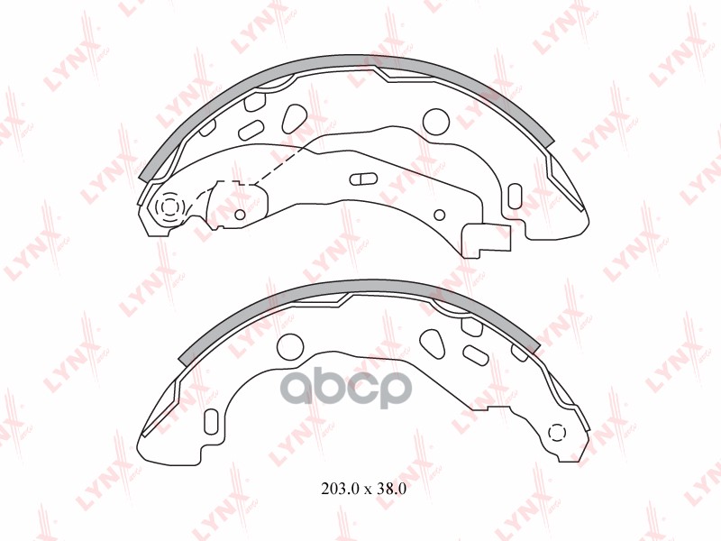 Колодки тормозные задние RENAULT Clio II-IV 1.2-1.9D 98> / Duster 1.5D-1.6 10> / Logan 1.2-1.6 06> / LYNXauto арт. bs-6300