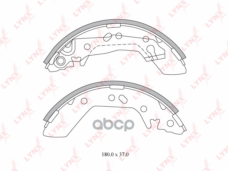 Колодки тормозные задние RENAULT Clio II 98-09 / Laguna 95-01  CITROEN Xsara 97-00  PEUGEOT 206 98> LYNXauto арт. bs-6301