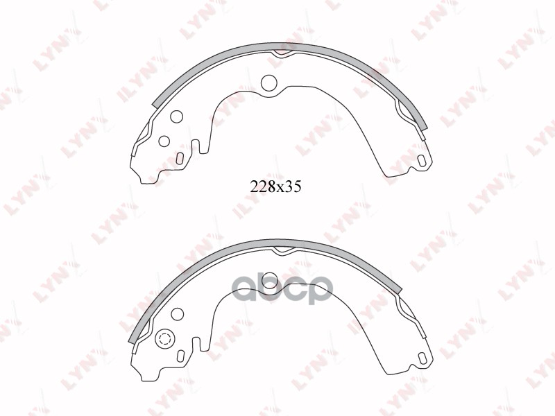 Колодки тормозные LYNXauto BS-7101 LYNXauto арт. BS-7101