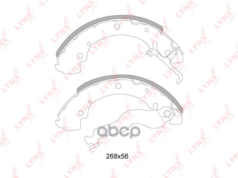 Колодки тормозные задние VW Transporter 4 1.9D-2.5D 90-03 LYNXauto арт. bs-8003