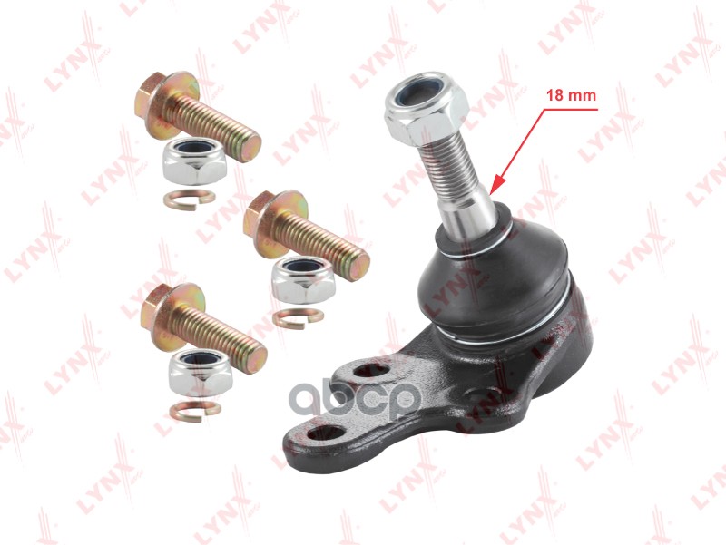 Шаровая опора нижняя L/R (d 18мм) FORD Focus II 04-12 / Focus C-Max 04-07  VOLVO C30 06-12 / S40 II LYNXauto арт. c1146lr