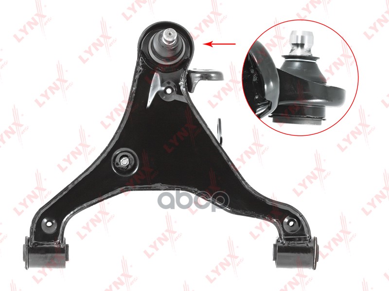 Рычаг нижний R / Перед. подв. NISSAN Navara(D40) 2.5D-4.0 05 / Pathfinder(R51) 2.5D-4.0 05 C5258R LYNXauto арт. C5258R