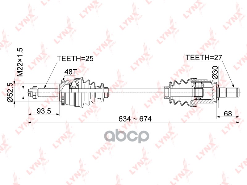 Привод в сборе LYNXauto CD-1064A LYNXauto арт. CD-1064A