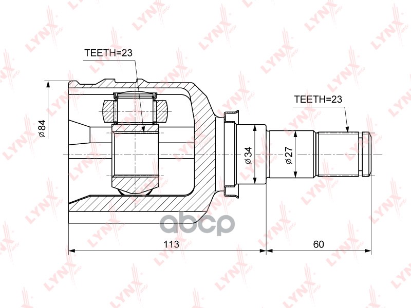 ШРУС внутренний подходит для TOYOTA Auris(E15/8) 1.3-1.6 07 / Avensis(T22/5) 1.6-1.8 97-08 / Corolla(E12-8) 1.3-1.6 01 CI-371...