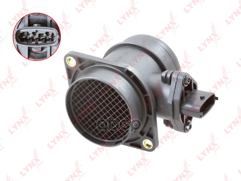 Датчик массового расхода воздуха GAZ Gazelle 2.3-2.5 94-13 / Sobol 2.3-2.5 97-13 / Volga 2.3 07-10 LYNXauto арт. dm-1406
