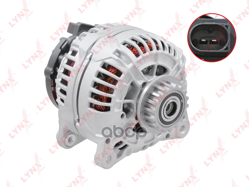 Генератор VW Multivan V 2.5 TDI 03-09 / Touareg 7L 2.5 R5 TDI 03-10 / Transporter V 2.5 TDI 03-09 LYNXauto арт. ea-1325