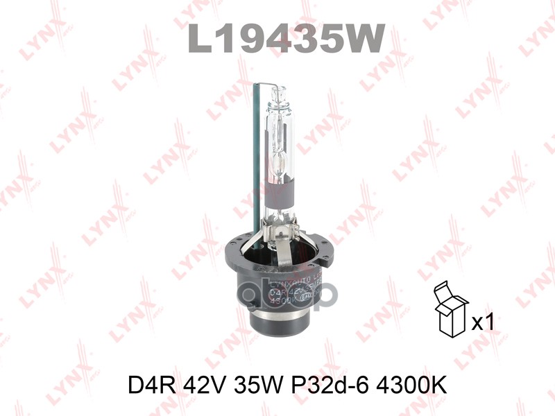 Лампа ксеноновая D4R 4300K LYNXauto 1 шт. L19435W LYNXauto арт. L19435W
