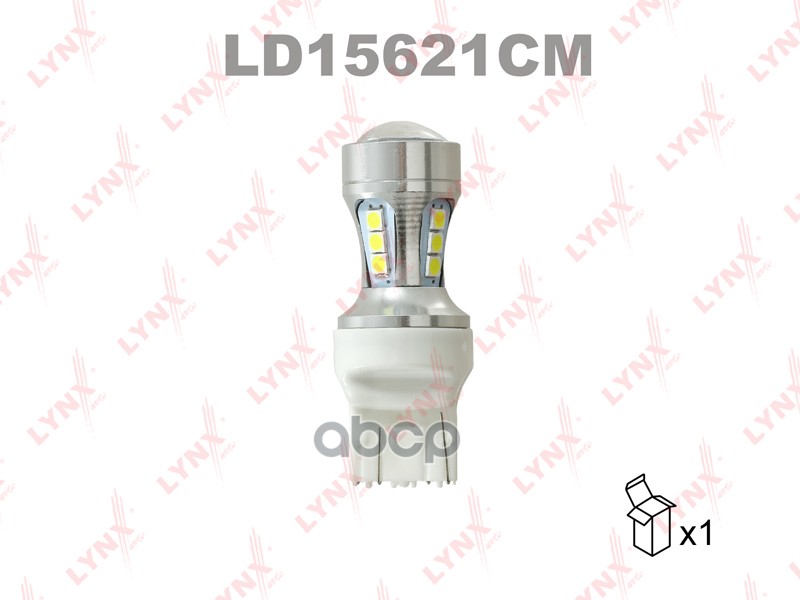 Лампа Светодиодная Led W21/5W T20 12V W3x16q 7000K Canbus LYNXauto арт. ld15621cm