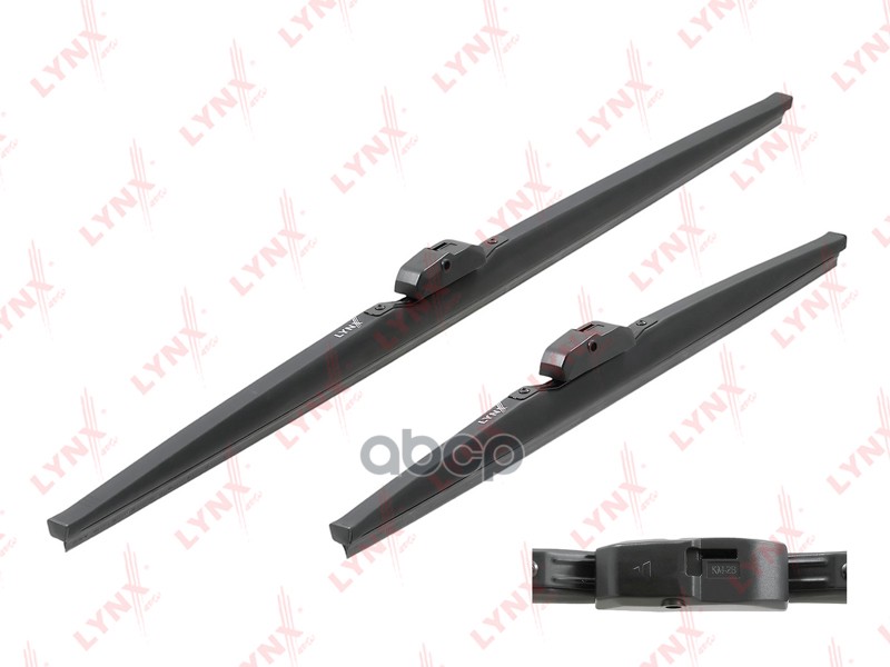 Щетка стеклоочистителя зимняя, комплект 650/430мм крепление  SIDE PIN FORD Focus II 04-12, PEUGEOT 207 06 LW6543S LYNXauto ар...