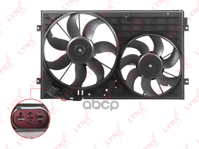 Вентилятор Радиатора С Кожухом LYNXauto арт. RF1575
