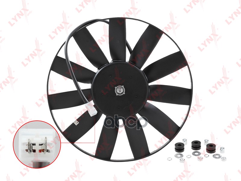 Вентилятор радиатора GAZ 3110 2.3 97> / Gazelle 2.3 97> LYNXauto RF-1597 LYNXauto арт. RF-1597