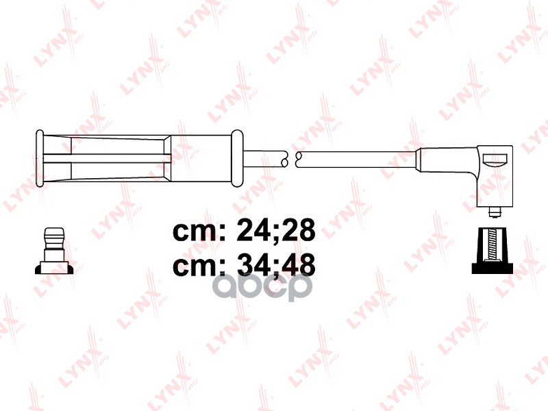 Провода высоковольтные подходит для RENAULT Logan 1.4-1.6 SPC6343 LYNXauto арт. SPC6343