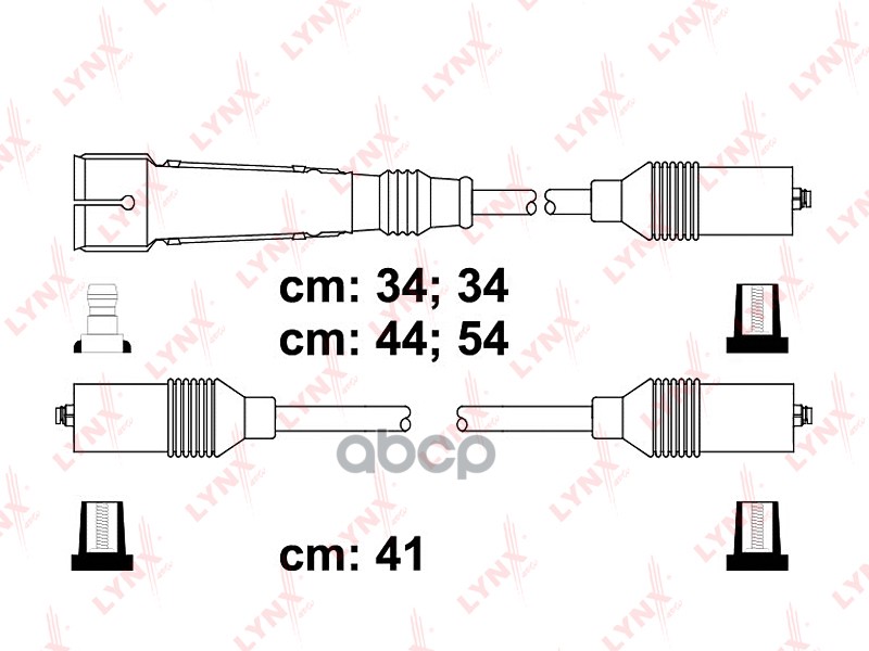 Провода высоковольтные AUDI 80 1 6-2 0 84-95/100 1 8-2 0 84-94 LYNXauto арт. spe1202