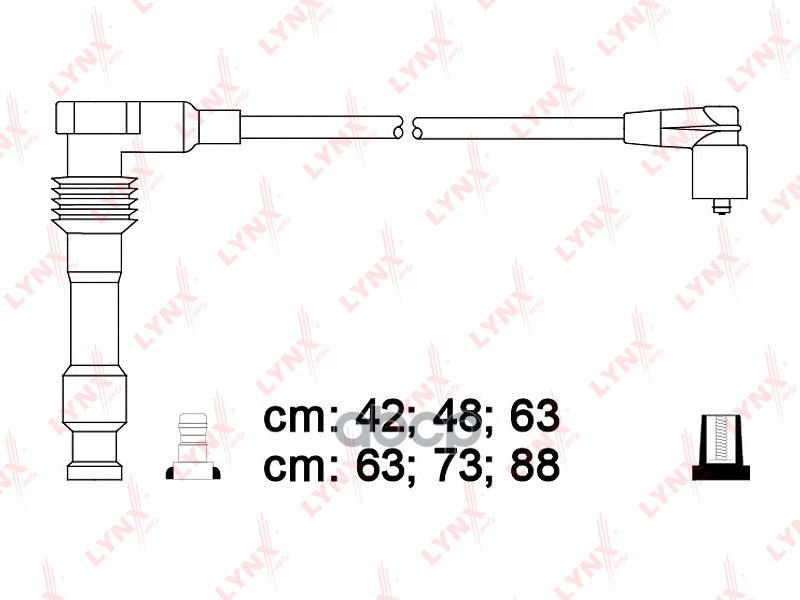Провода высоковольтные OPEL Omega/Vectra A/B 2.5 LYNXauto арт. spe5917