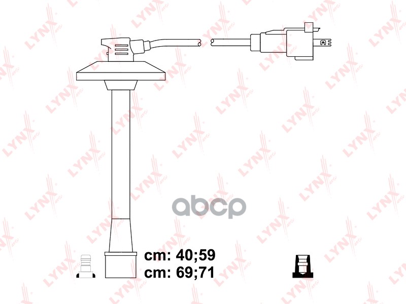 Провода высоковольтные TOYOTA Camry 2 2 96-01/ Avensis 2 0 97-00/ RAV-4 2 0 97-00 LYNXauto арт. spe7543