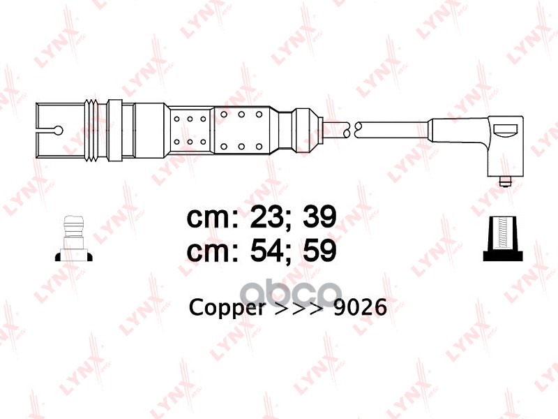 Провода высоковольтные AUDI A3 1 6 96> / A4 1 6 94>  SKODA Octavia 1 6-2 0 97>  VW Bora 1 6-2 0 98> LYNXauto арт. spe8013