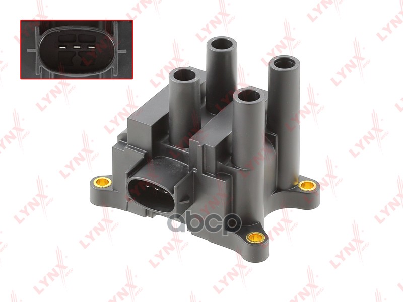 Катушка зажигания FORD Focus I-II 1.4-2.0 98-12 / Fiesta IV-V 1.25-1.6 95-08 / Fusion 1.4-1.6 02-12 LYNXauto арт. spl1016
