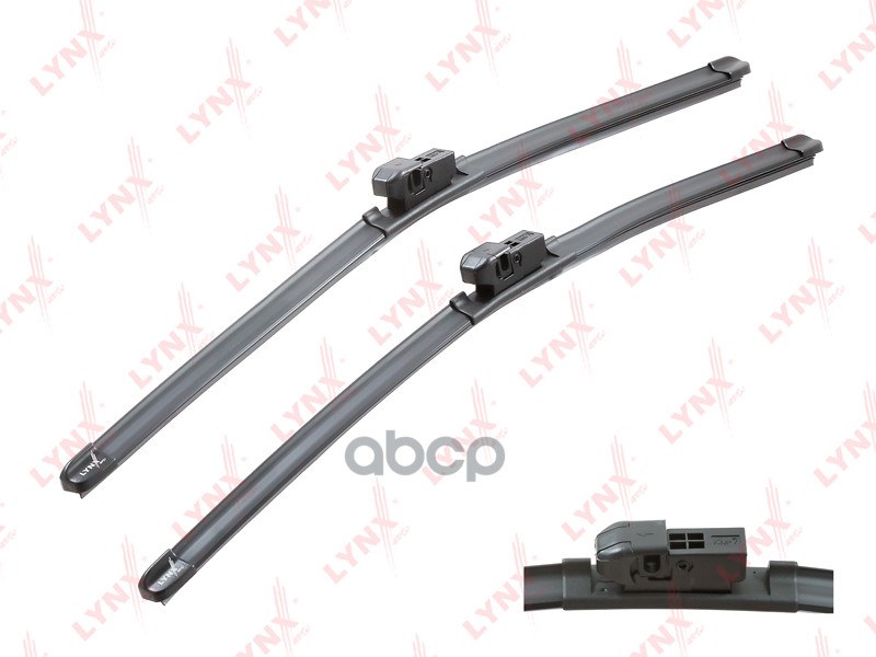 Щетка стеклоочистителя бескаркасная  комплект 550/550мм AUDI A4 00>08 / A6 97>05 LYNXauto арт. xf5555n