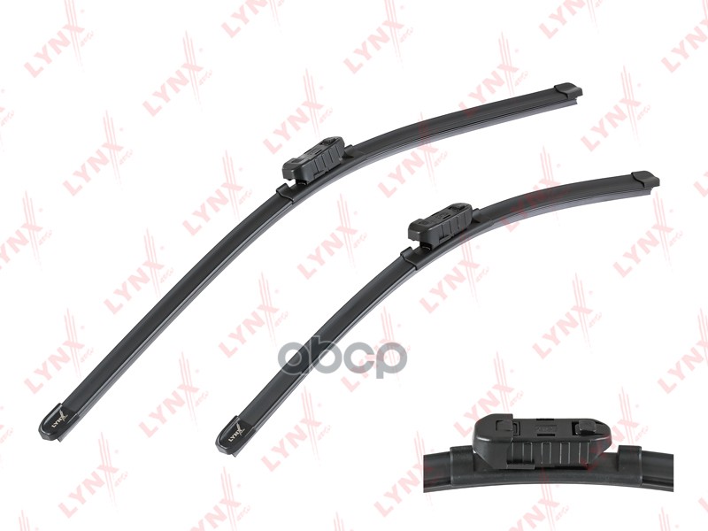 Щетка стеклоочистителя бескаркасная  комплект 600/480мм SKODA Yeti 09>  VW Golf VI 03-13 / Jetta III LYNXauto арт. xf6048p
