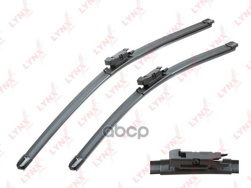 Щетка стеклоочистителя бескаркасная  комплект 600/480мм AUDI A3 [8P1] 04-13 / A3 Cabrio [8P7] 08-13 LYNXauto арт. xf6048t