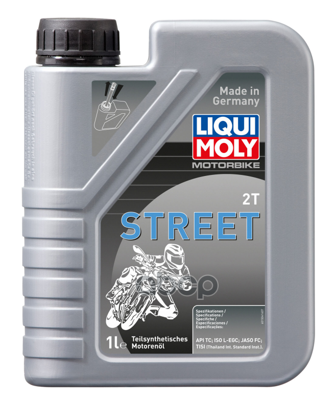 Масло моторное Motorbike 2T Street (Полусинтетическое) (1 л.) LIQUI MOLY арт. 1504