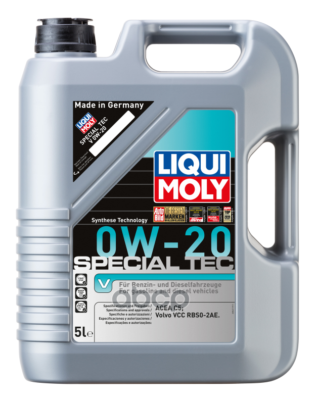LIQUI MOLY Масло моторное синтетическое НС-Special Tec V 0W-20 C5 5л 20632