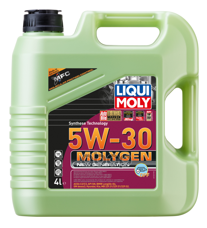 LIQUI MOLY Масло моторное синтетическое НС-Molygen New Generation DPF 5W-30 4л 21225