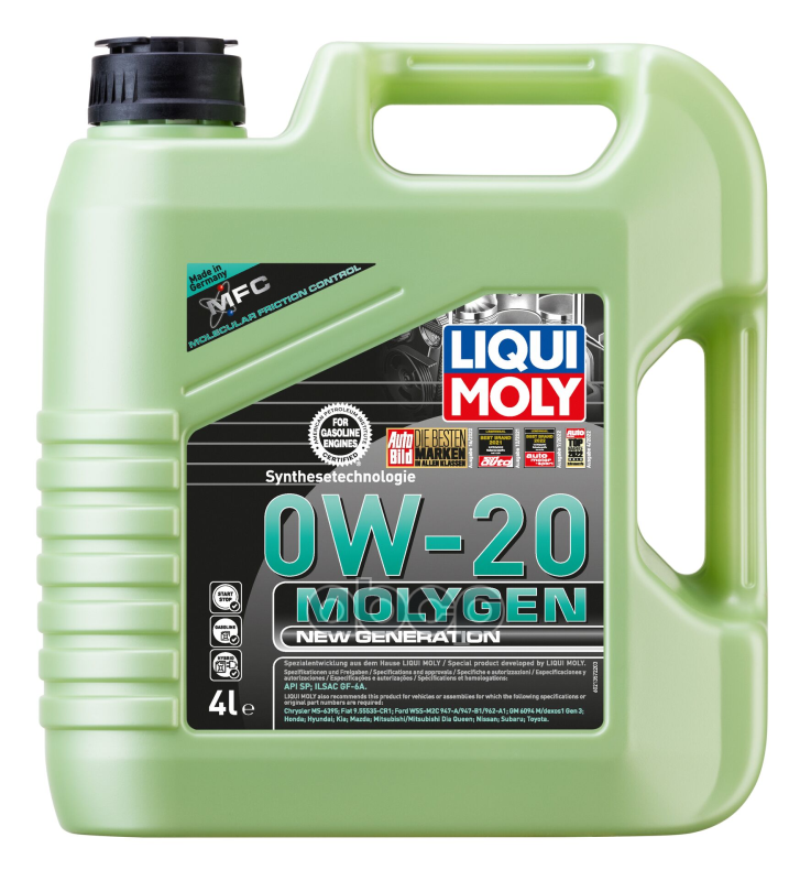 LIQUI MOLY Масло моторное синтетическое НС-Molygen New Generation 0W-20 4л 21357