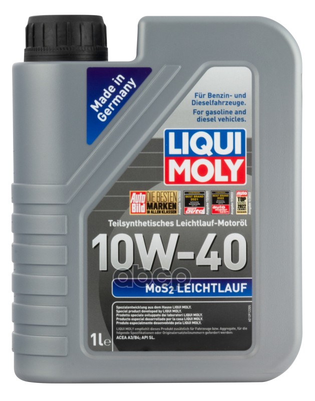 LIQUI MOLY П/с. мот.масло MoS2 Leichtlauf 10W-40 (1л)